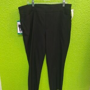 Hilary Radley Black Straight Leg Pants